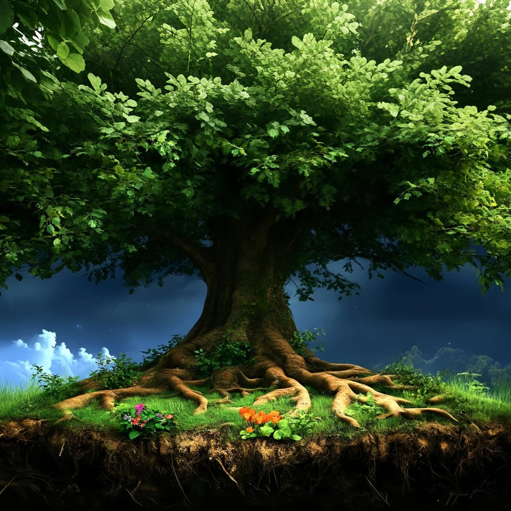 Forest Photo Backdrop Majestic Tree Canopy Fantasy Backdrop UK CSH4-96