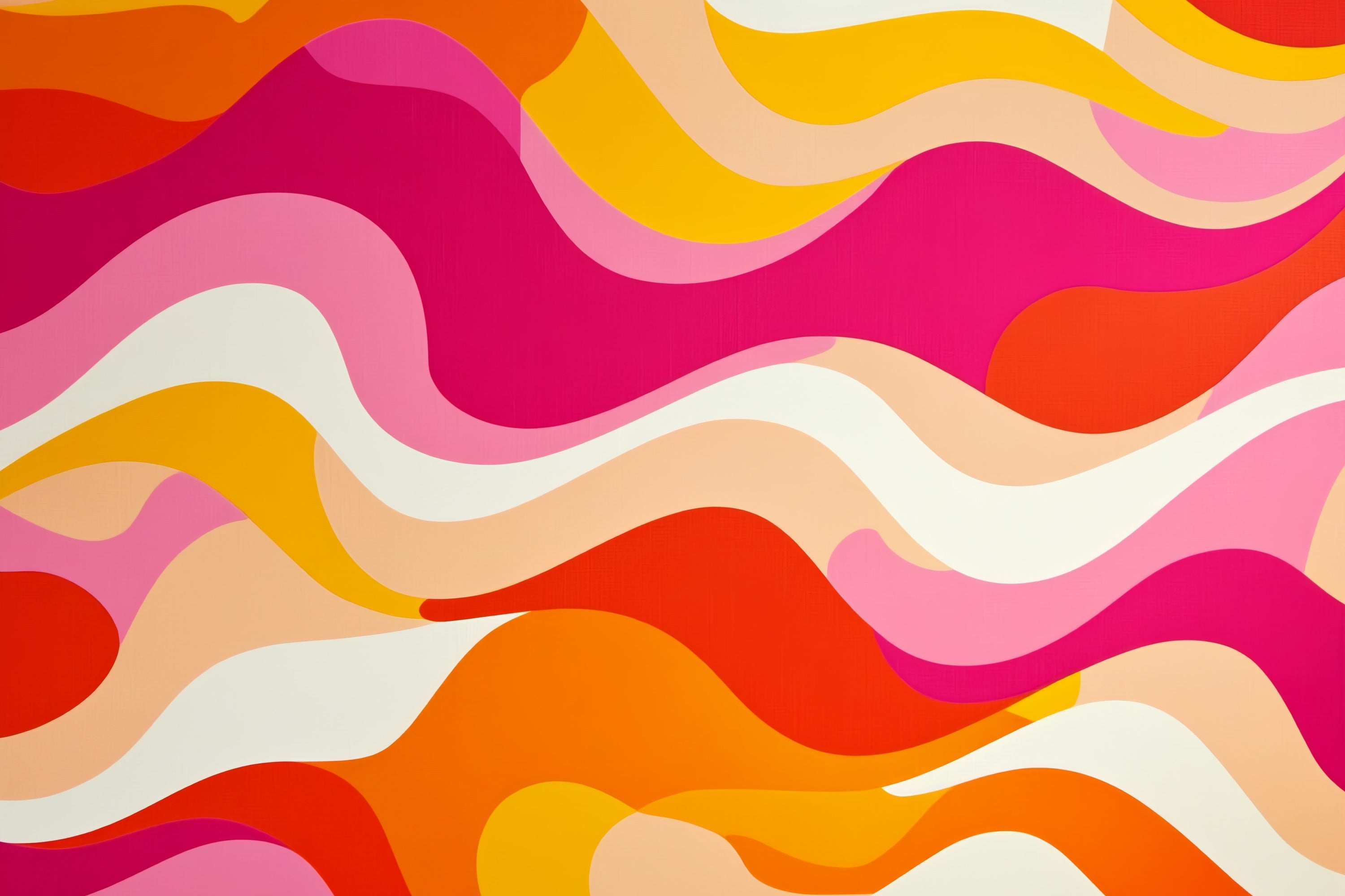 70s Photo Backdrop Retro Pink Orange Wave Backdrop UK CSH5-173