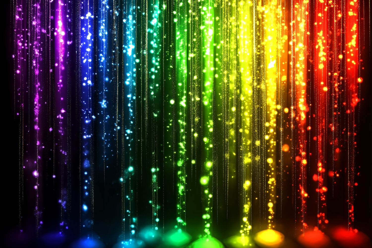 80s Backdrop Rainbow Sparkle Neon Vintage Backdrop UK CSH5-187