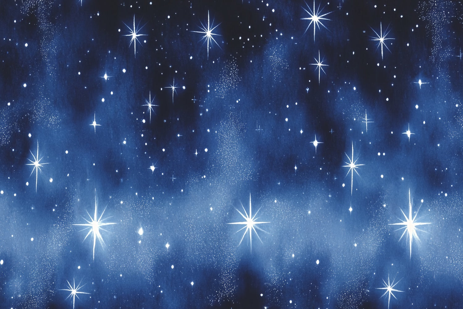 90s Photo Backdrop Shimmering Midnight Stars Backdrop UK CSH5-192