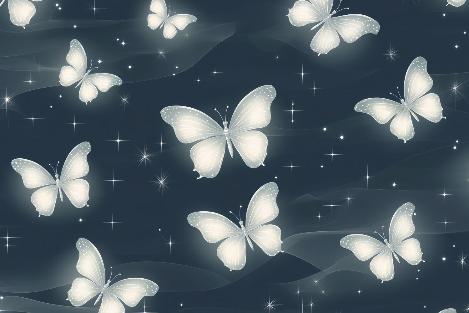 90's Backdrop Mystic Night Butterfly Whisper Backdrop UK CSH5-196