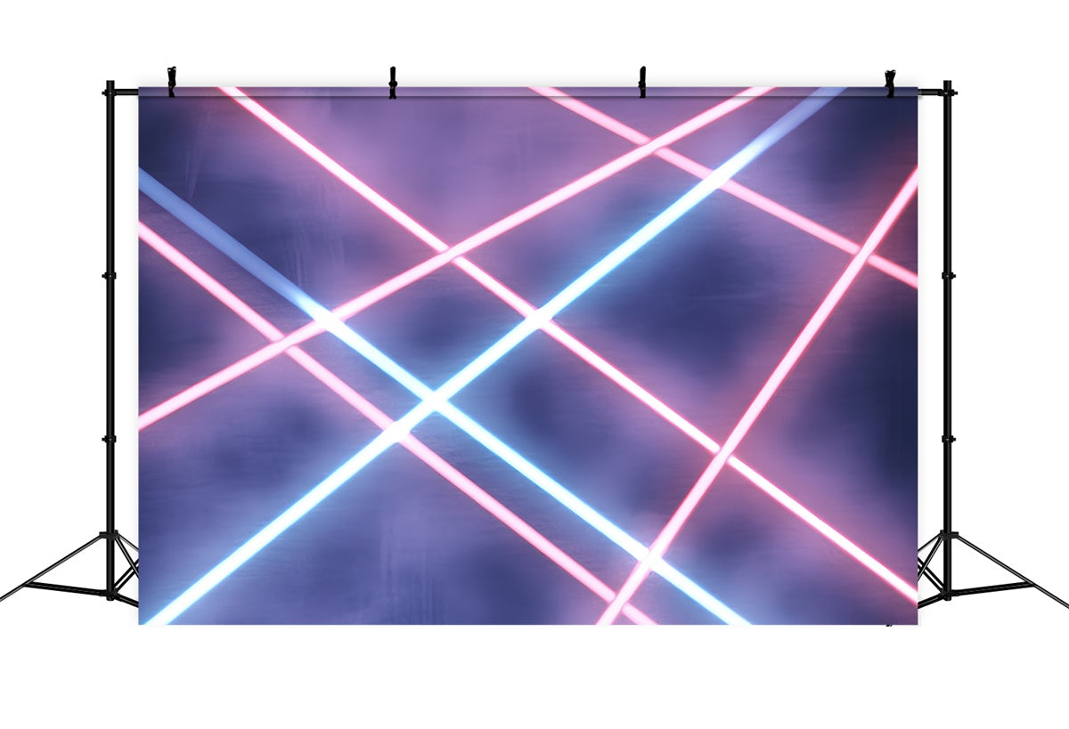 90's Photo Backdrop Neon Laser Light Ray Vintage Backdrops UK CSH5-200