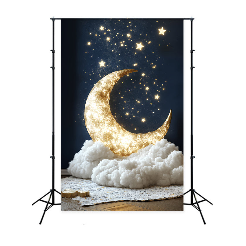Moon and Stars Backdrop Night Sky Wonder Newborn Backdrop UK CSH5-257