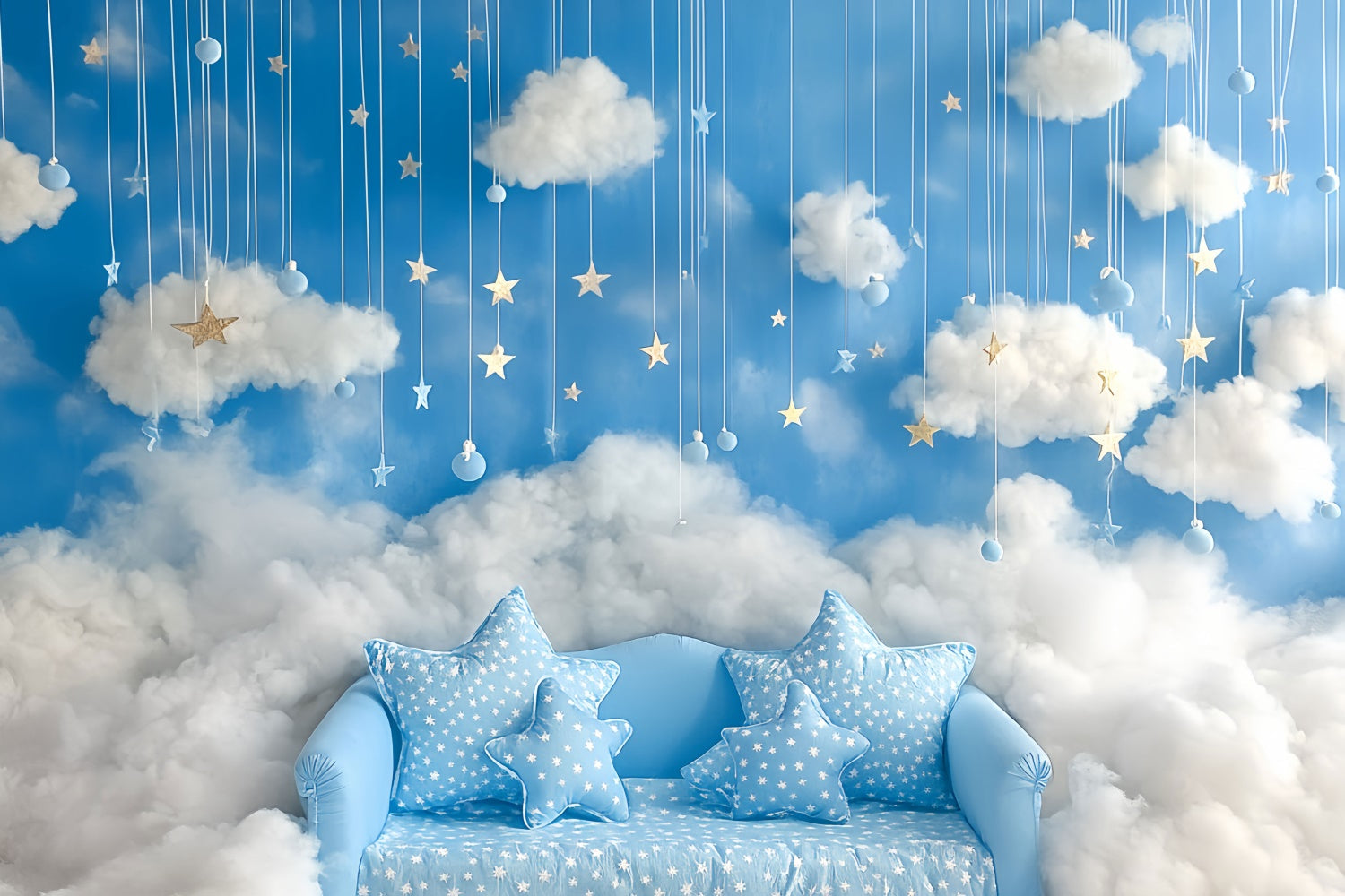 Newborn Photography Backdrop Dreamy Floating Cloud Backdrop UK CSH5-258