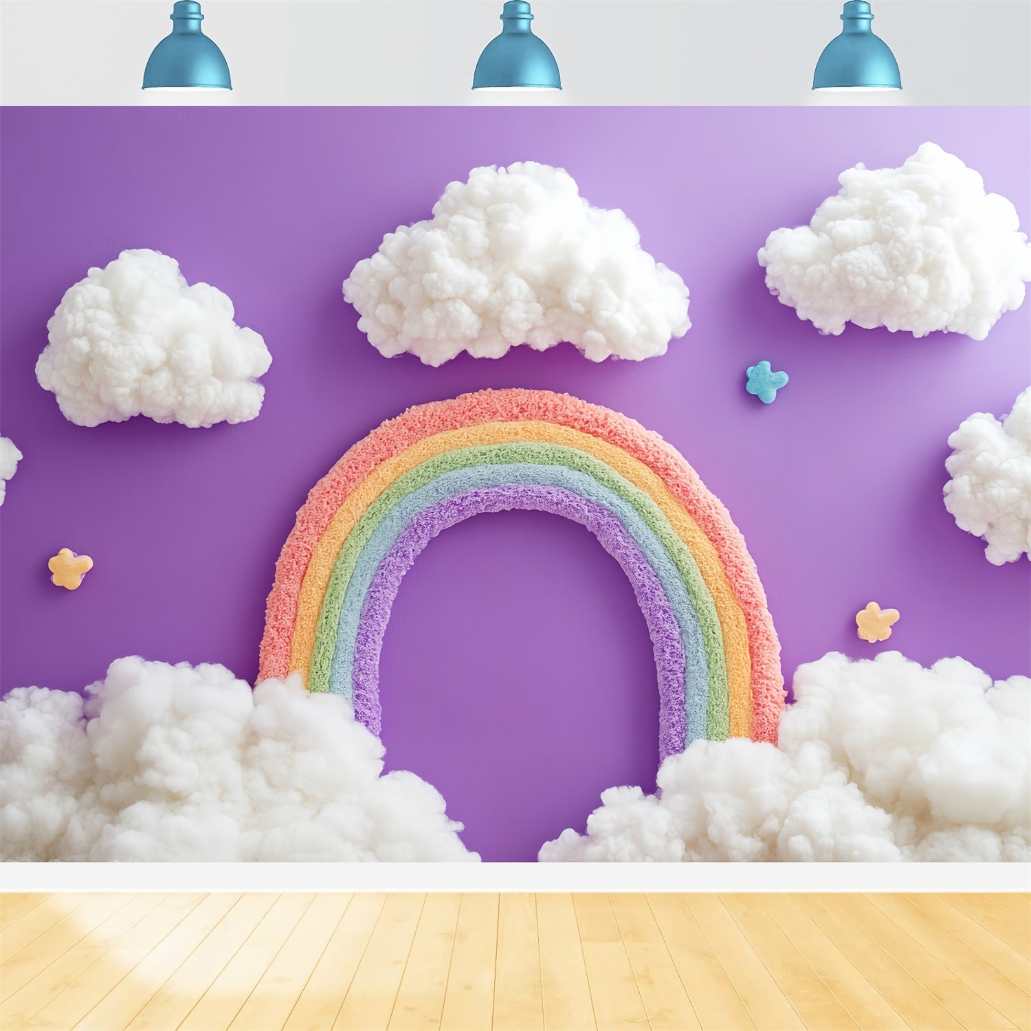 Rainbow Photo Backdrop Cloud Arch Fantasy Kids Backdrop UK CSH5-265