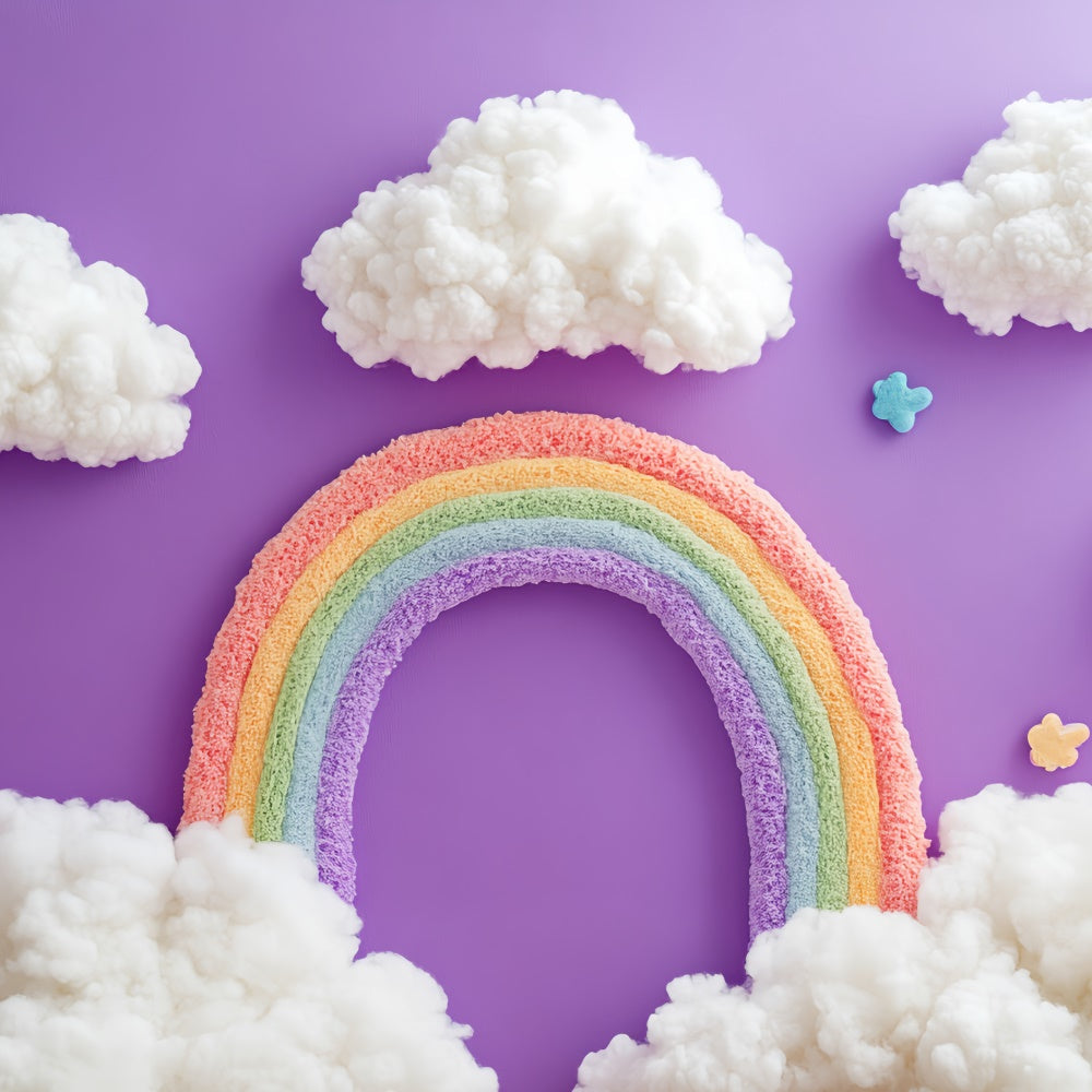 Rainbow Photo Backdrop Cloud Arch Fantasy Kids Backdrop UK CSH5-265