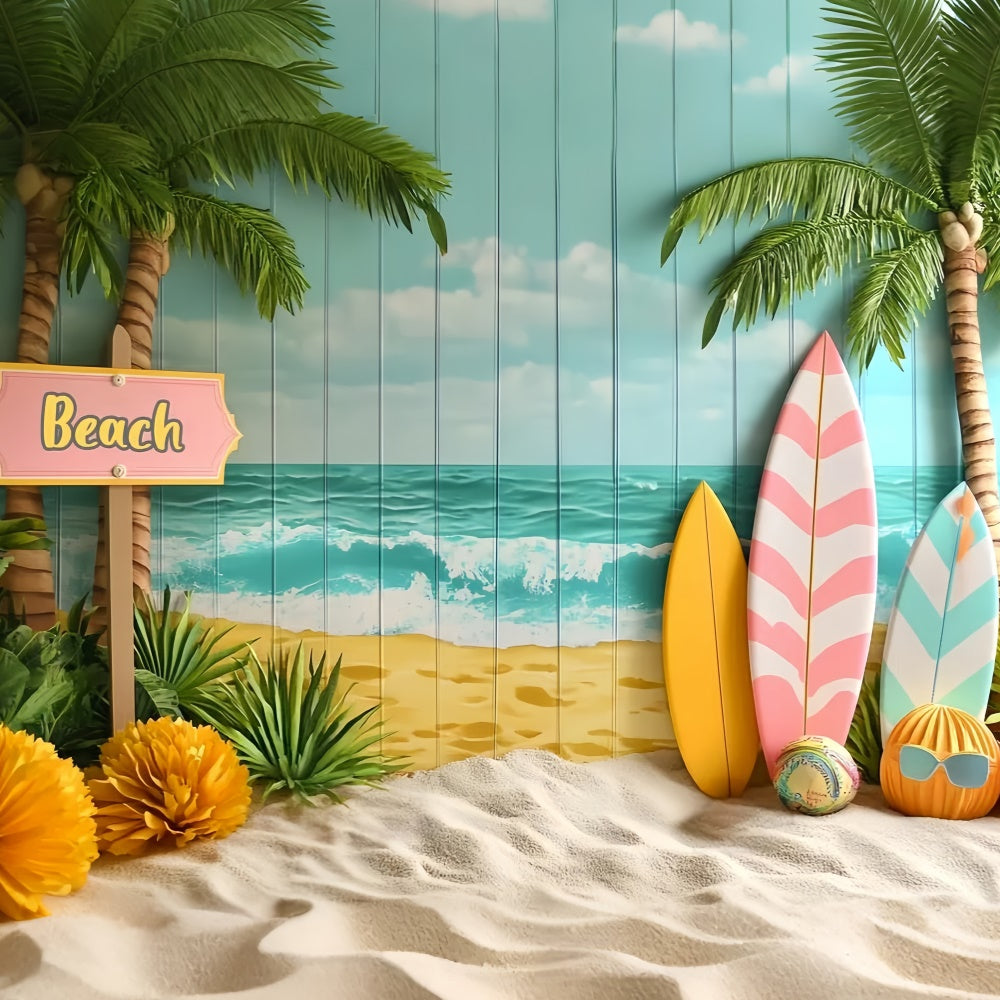 Photography Backdrops For Kids Sunny Sands Boards Backdrop UK CSH5-266