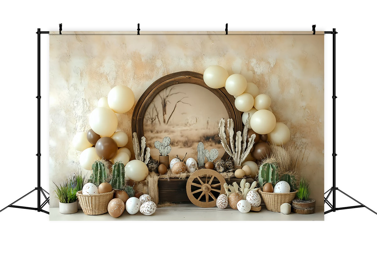 Photography Backdrops For Kids Boho Country Cactus Backdrop UK CSH5-280