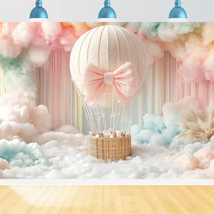 Newborn Backdrops Blush Cloud Balloon Ride Backdrop UK CSH5-297