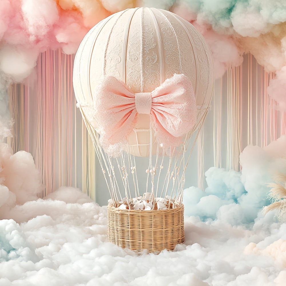 Newborn Backdrops Blush Cloud Balloon Ride Backdrop UK CSH5-297