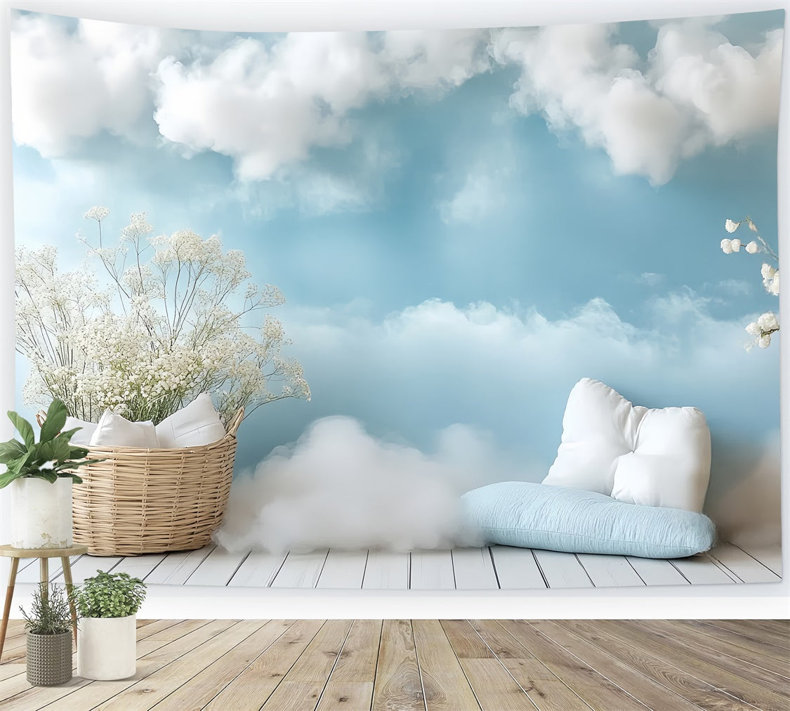 Newborn Photoshoot Backdrop Dreamy Sky Comfort Backdrop UK CSH5-315