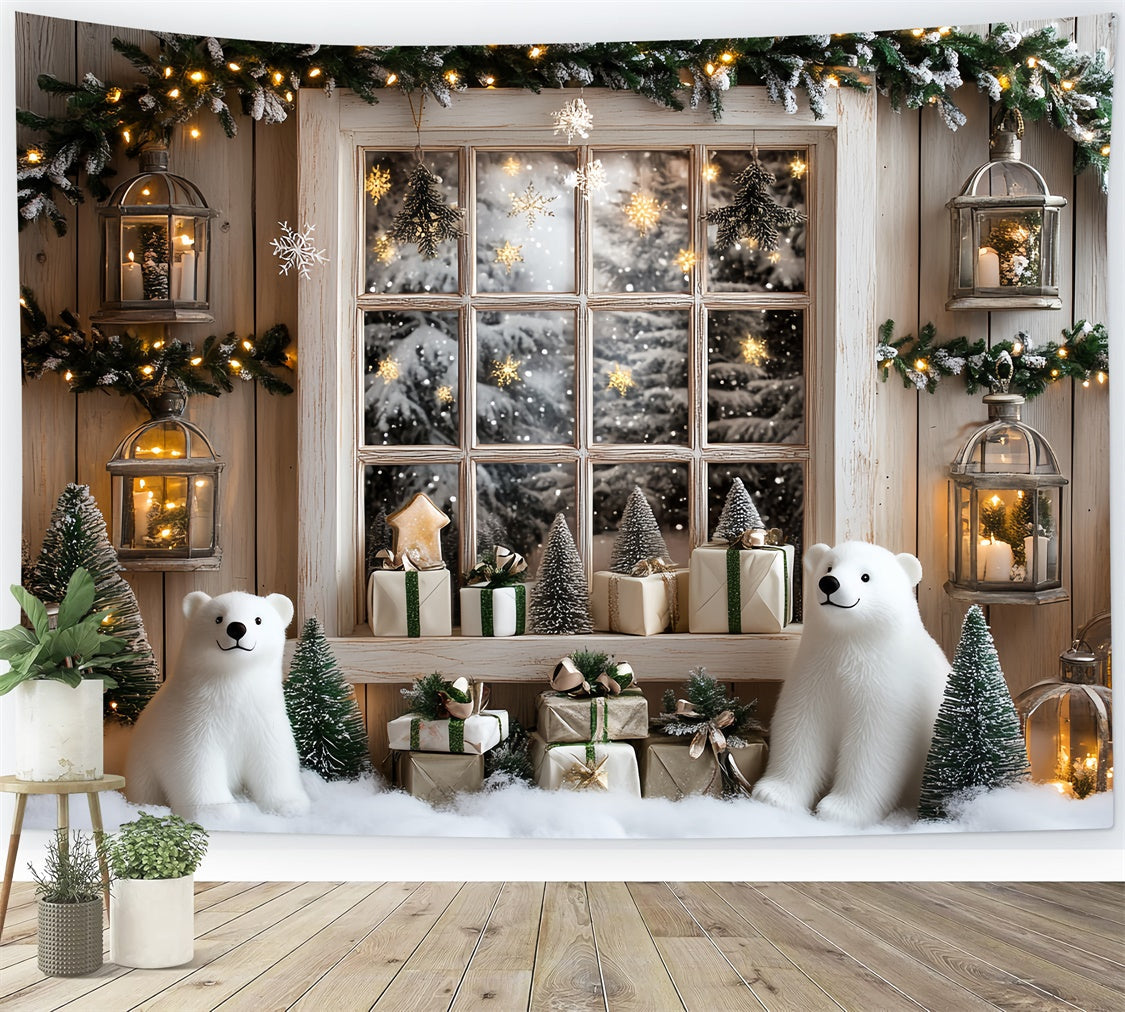 Photography Backdrops For Kids Cozy Cabin Christmas Backdrop UK CSH5-326