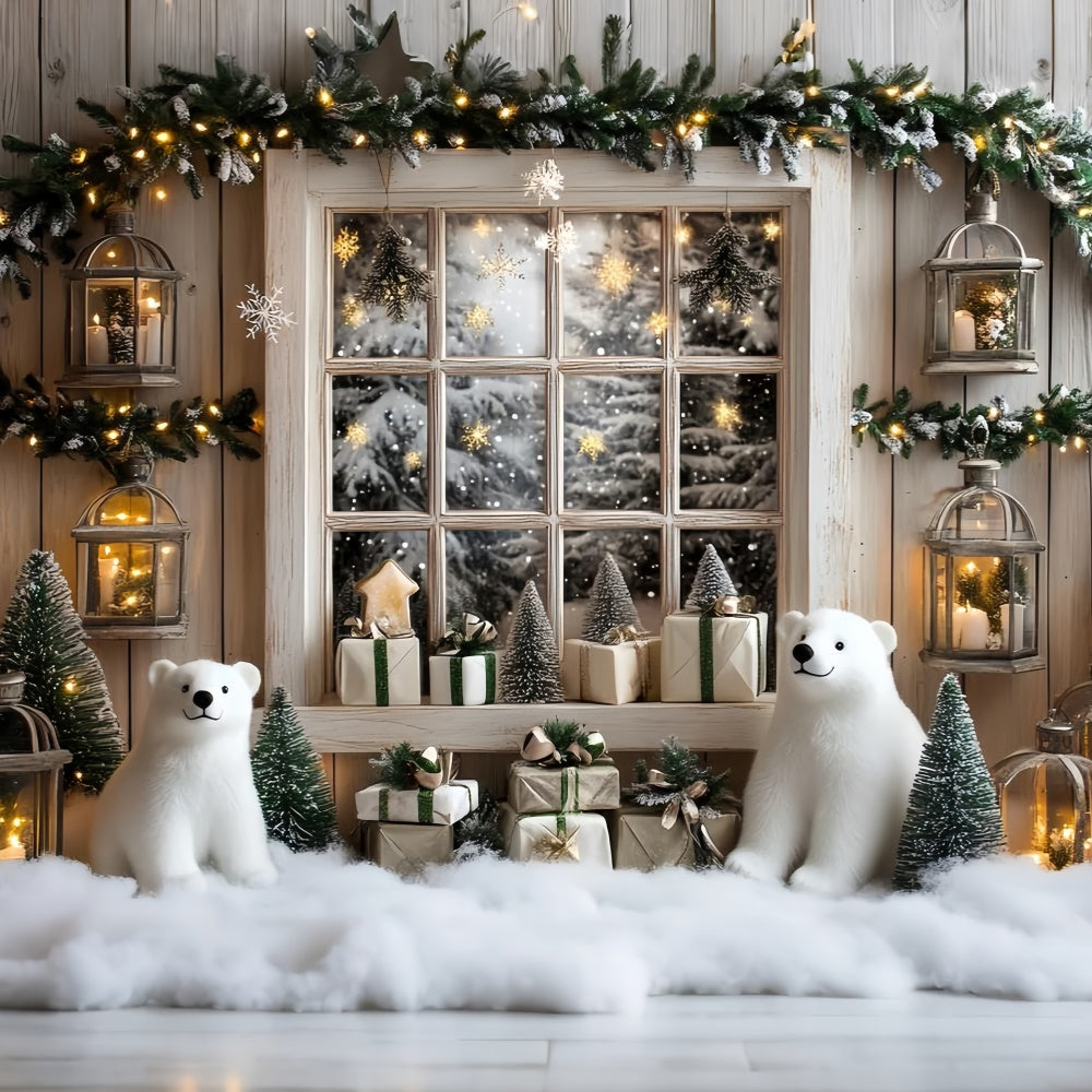 Photography Backdrops For Kids Cozy Cabin Christmas Backdrop UK CSH5-326