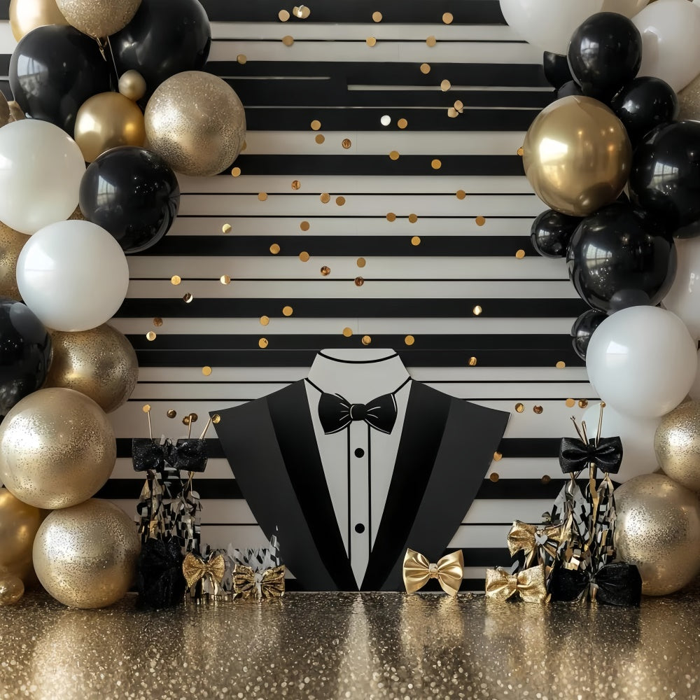 Fathers Day Backdrop Glamorous Tuxedo Balloon Backdrop UK CSH5-42