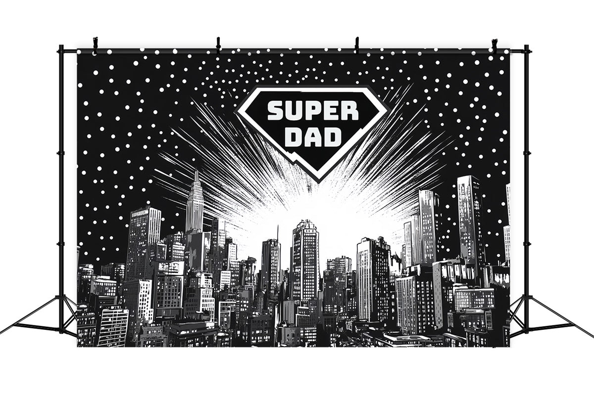 Fathers Day Backdrop Ideas Comic Book Hero City Backdrop UK CSH5-45