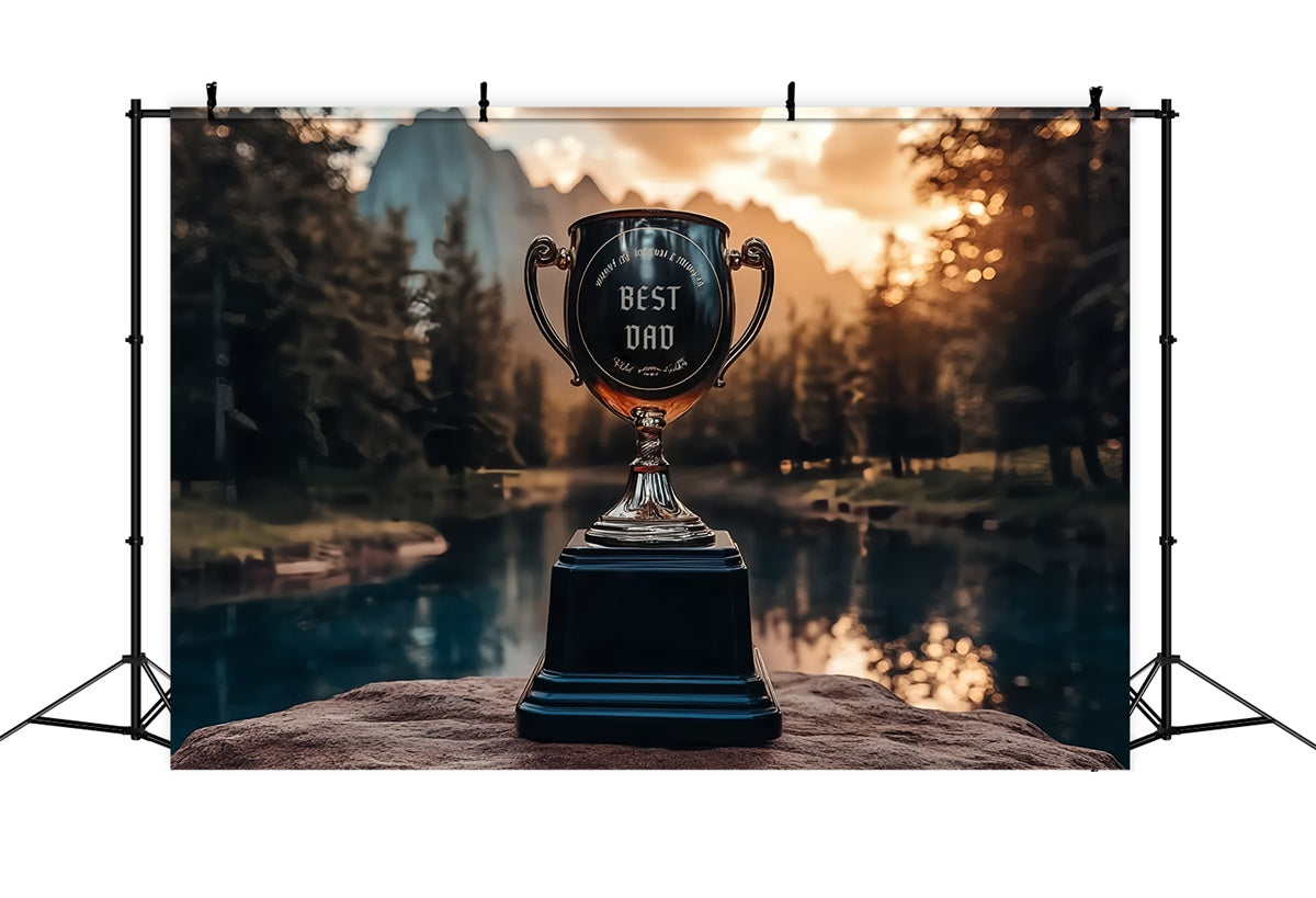 Father's Day Backdrop Lake Reflections Trophy Backdrop UK CSH5-53
