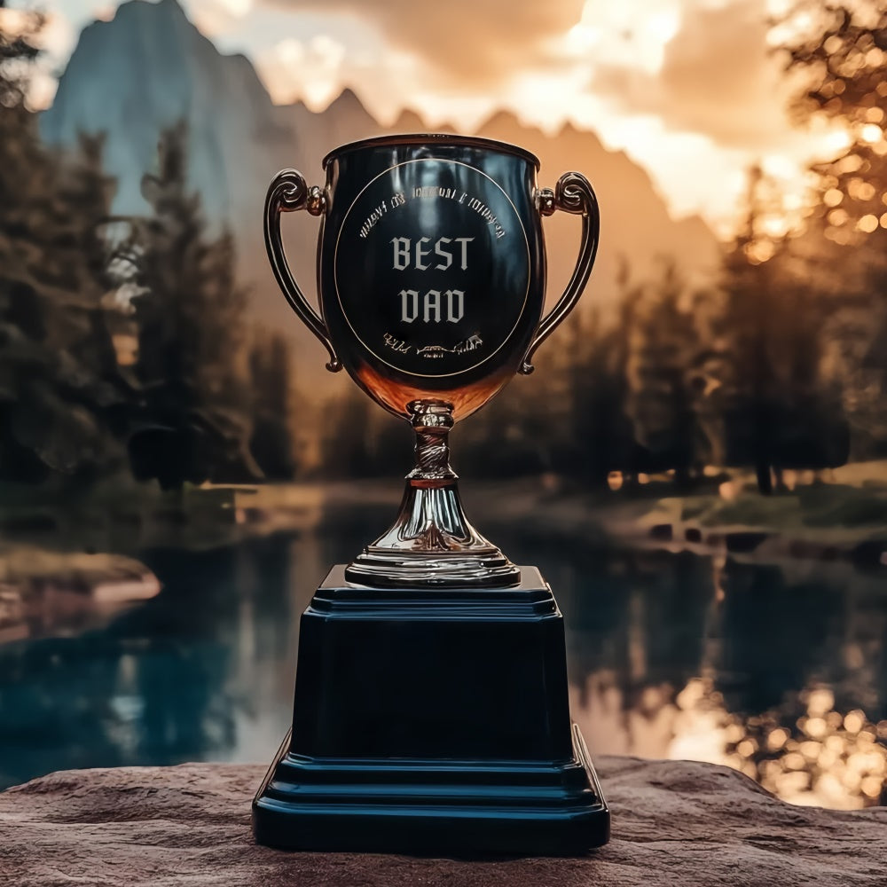 Father's Day Backdrop Lake Reflections Trophy Backdrop UK CSH5-53