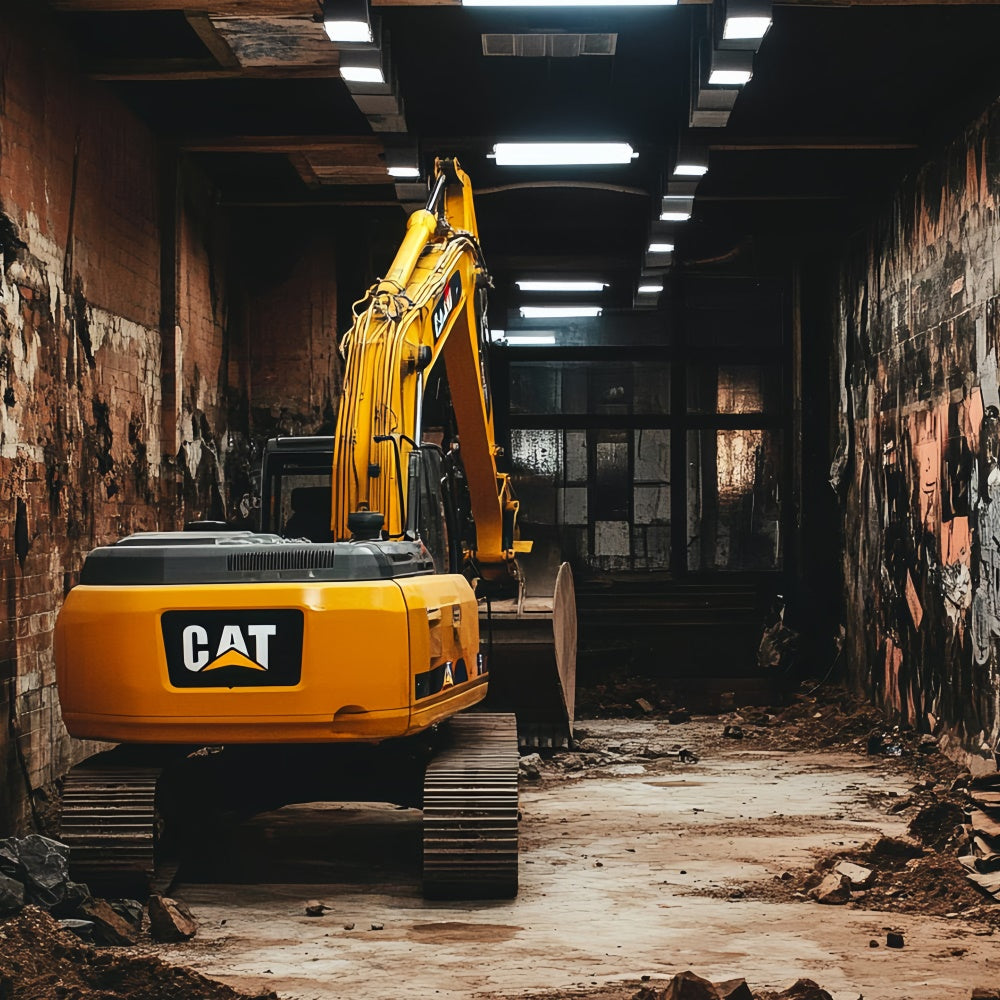 Happy Fathers Day Backdrop Graffiti Wall Digger Backdrop UK CSH5-62