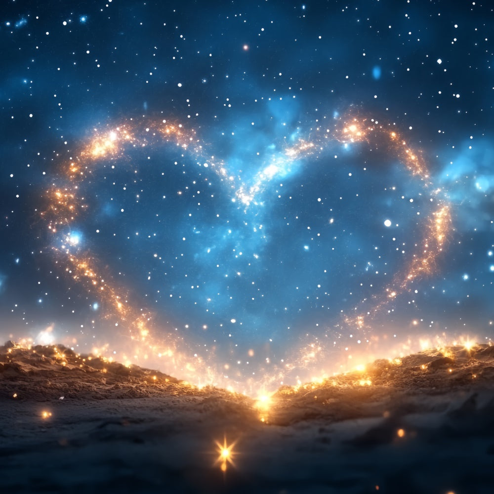 Fathers Day Backdrop Ideas Galactic Heart Starry Backdrop UK CSH5-66