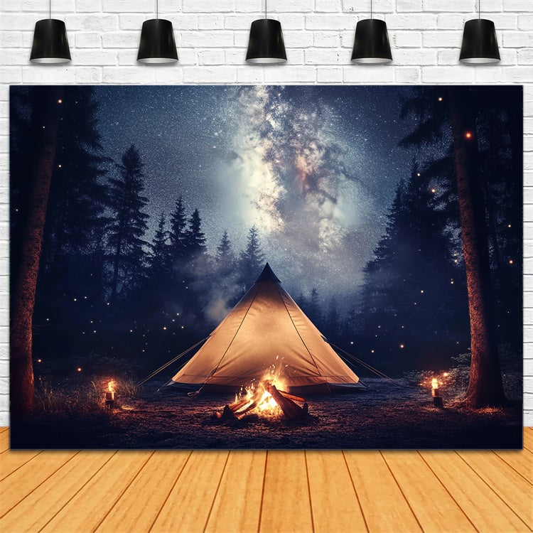 Father's Day Photo Backdrop Star Night Tent Backdrop UK CSH5-70