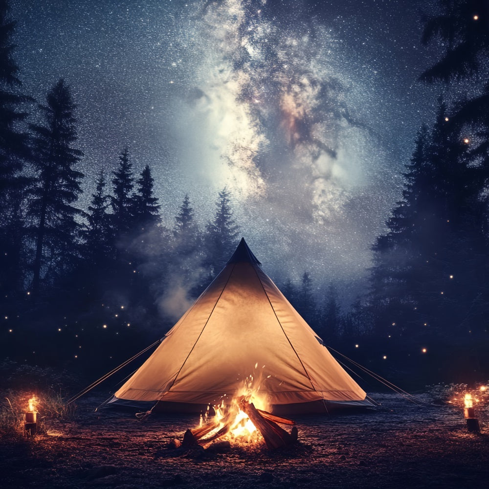 Father's Day Photo Backdrop Star Night Tent Backdrop UK CSH5-70