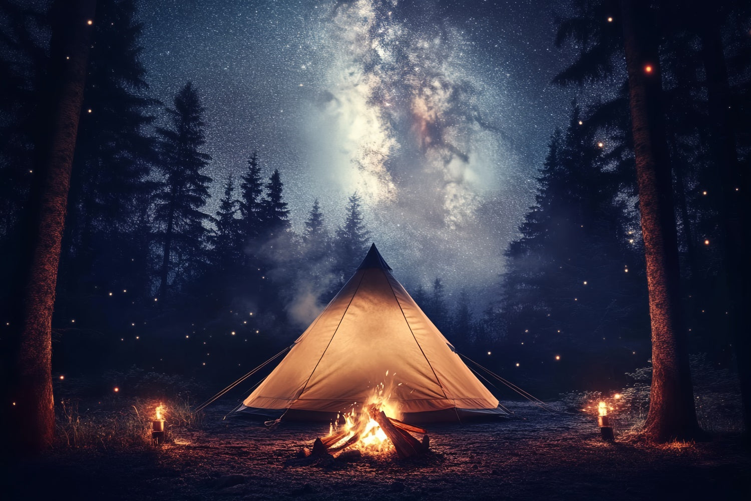 Father's Day Photo Backdrop Star Night Tent Backdrop UK CSH5-70