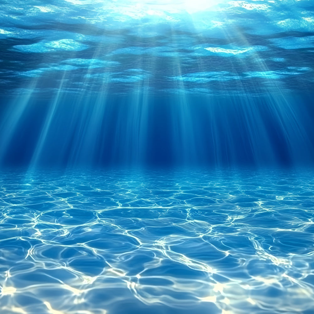 Underwater Backdrop Blue Ocean Light Rays Summer Backdrops UK CSH5-96