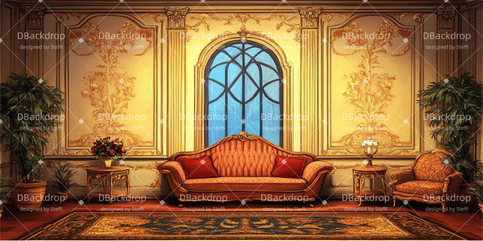 Dance Backdrop Luxurious Interior Professional Stage Backdrops UK CSH510-T110