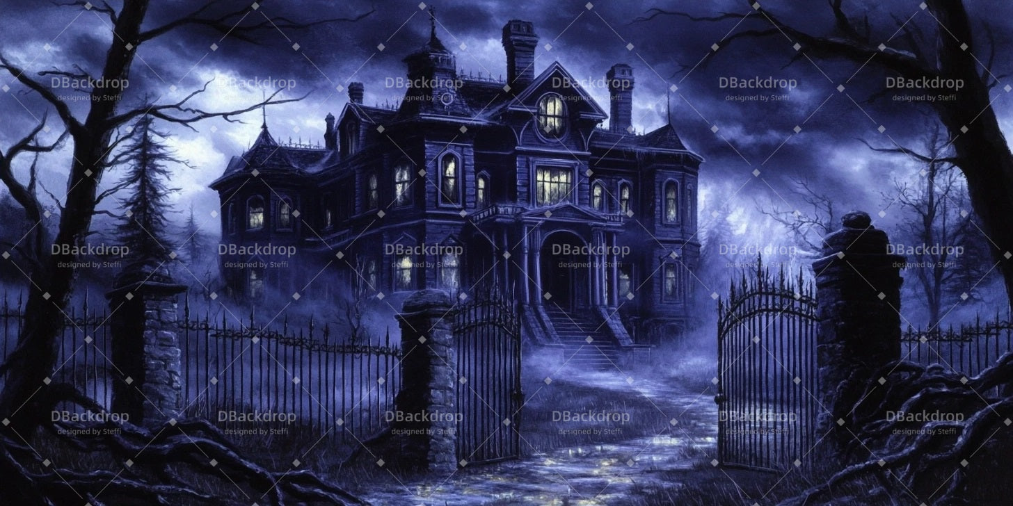 Theater Backdrops Addams Family House Dance Stage Backdrop UK CSH510-T1