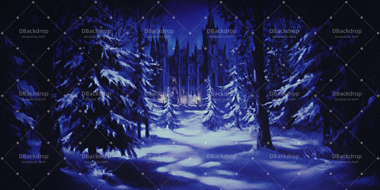 Theater Stage Backdrop Haunted House School Dance Backdrop UK CSH510-T3