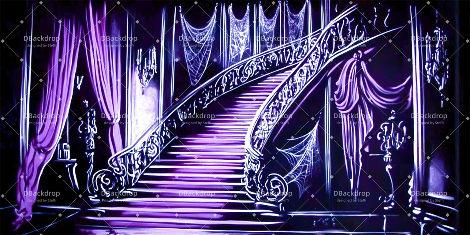 Theater Backdrops Haunted Stairs Dance Stage Backdrop UK CSH510-T4