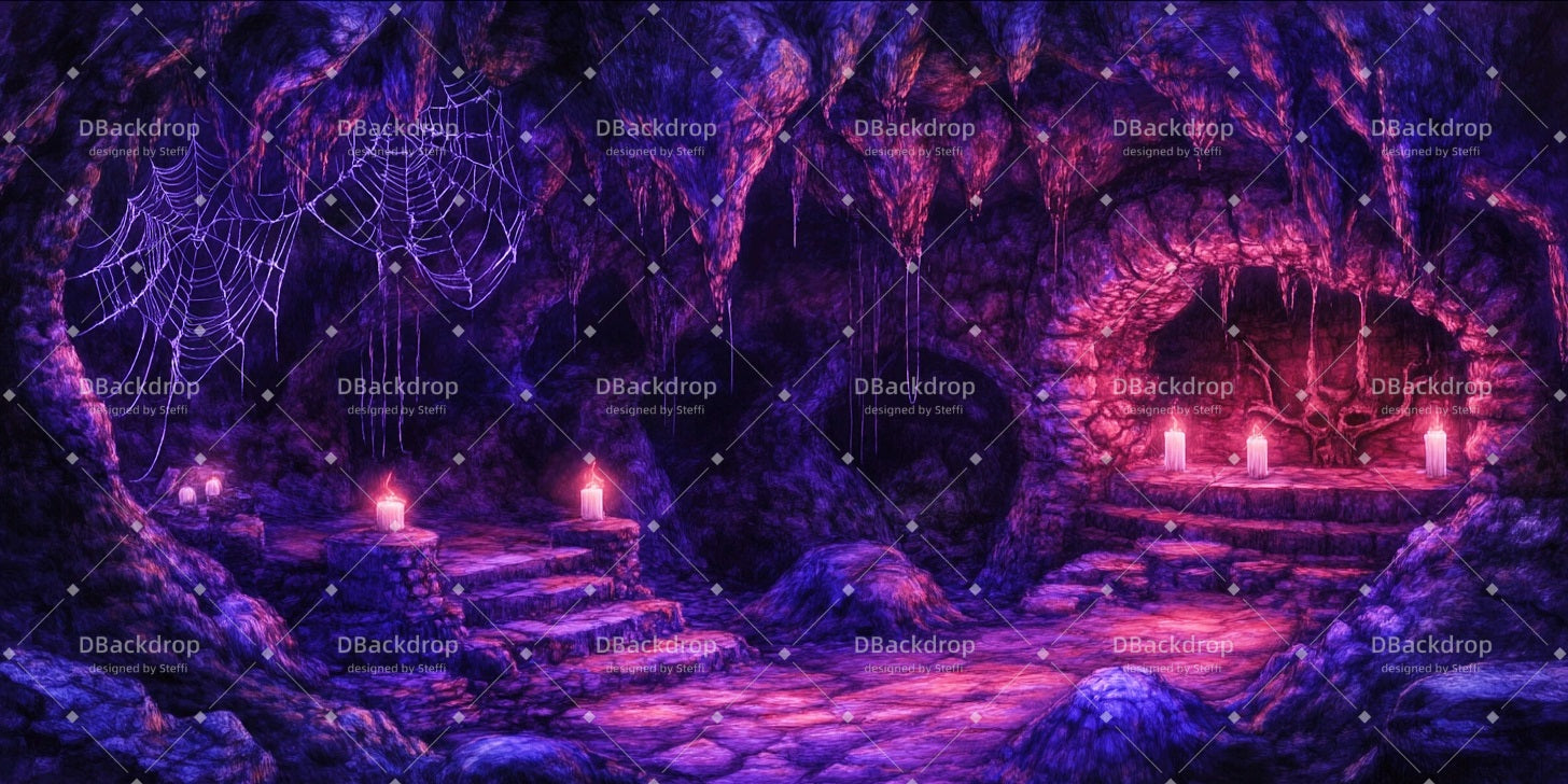 Movie Theater Backdrop Haunted Cave Dance Recital Backdrop UK CSH510-T7