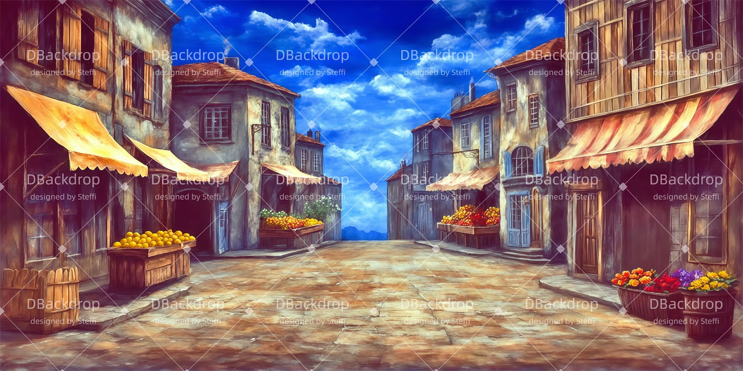 Performance Backdrops Little Village Road Theater Backdrop UK CSH510-T84
