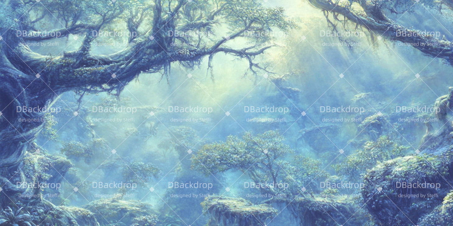 Church Stage Backdrops Misty Jungle Theater Stage Backdrop UK CSH510-T98