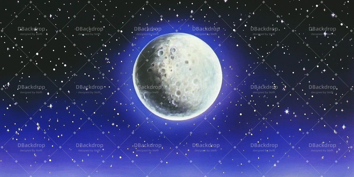 Theater Stage Backdrop Moon Night School Play Backdrops UK CSH510-T9