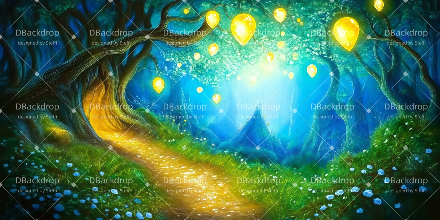 Theater Backdrop Whoville Jungle Forest Stage Backdrop UK CSH511-T15