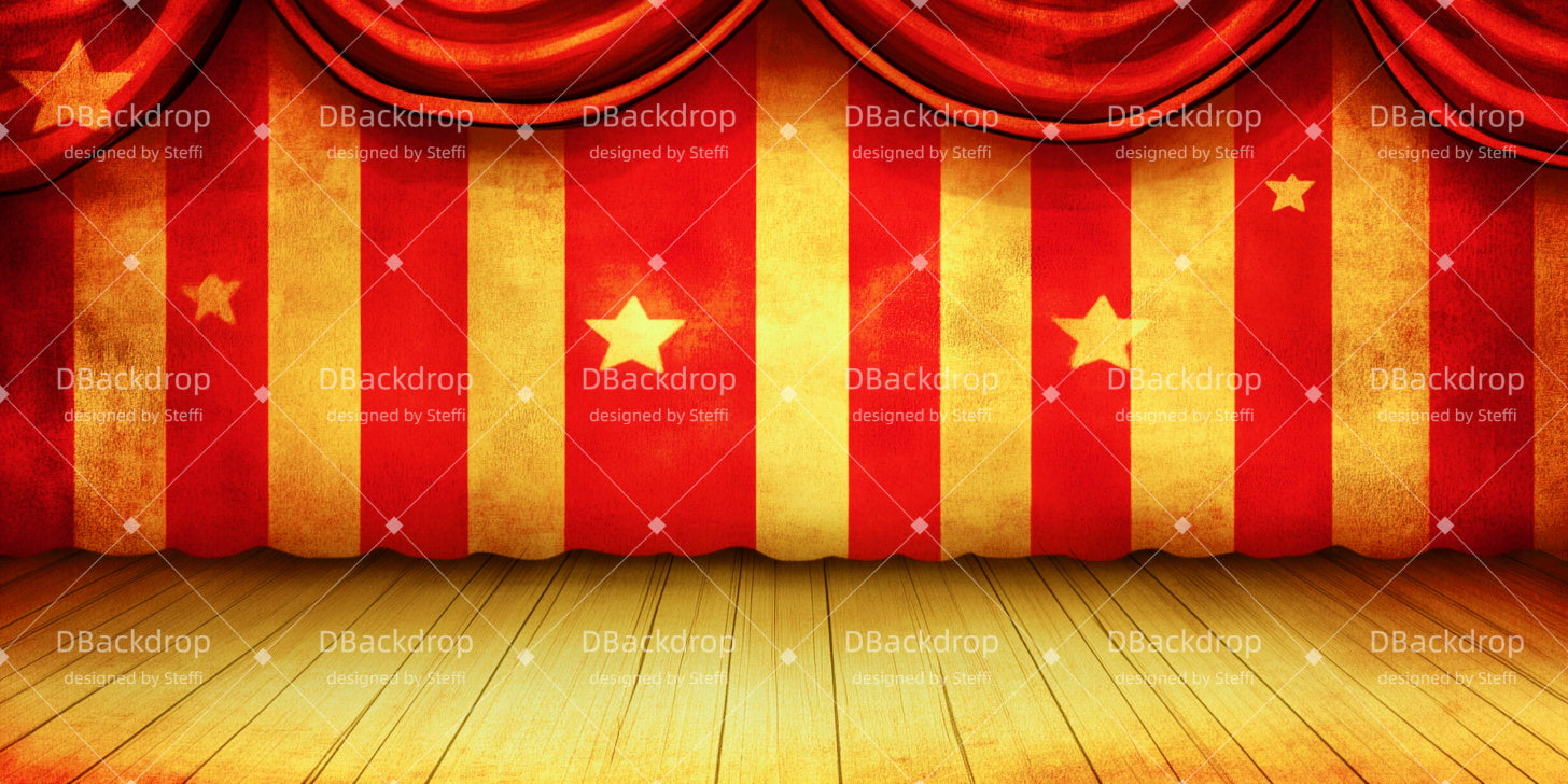 Circus Stage Backdrop Circus Curtain Broadway Stage Backdrops UK CSH511-T20