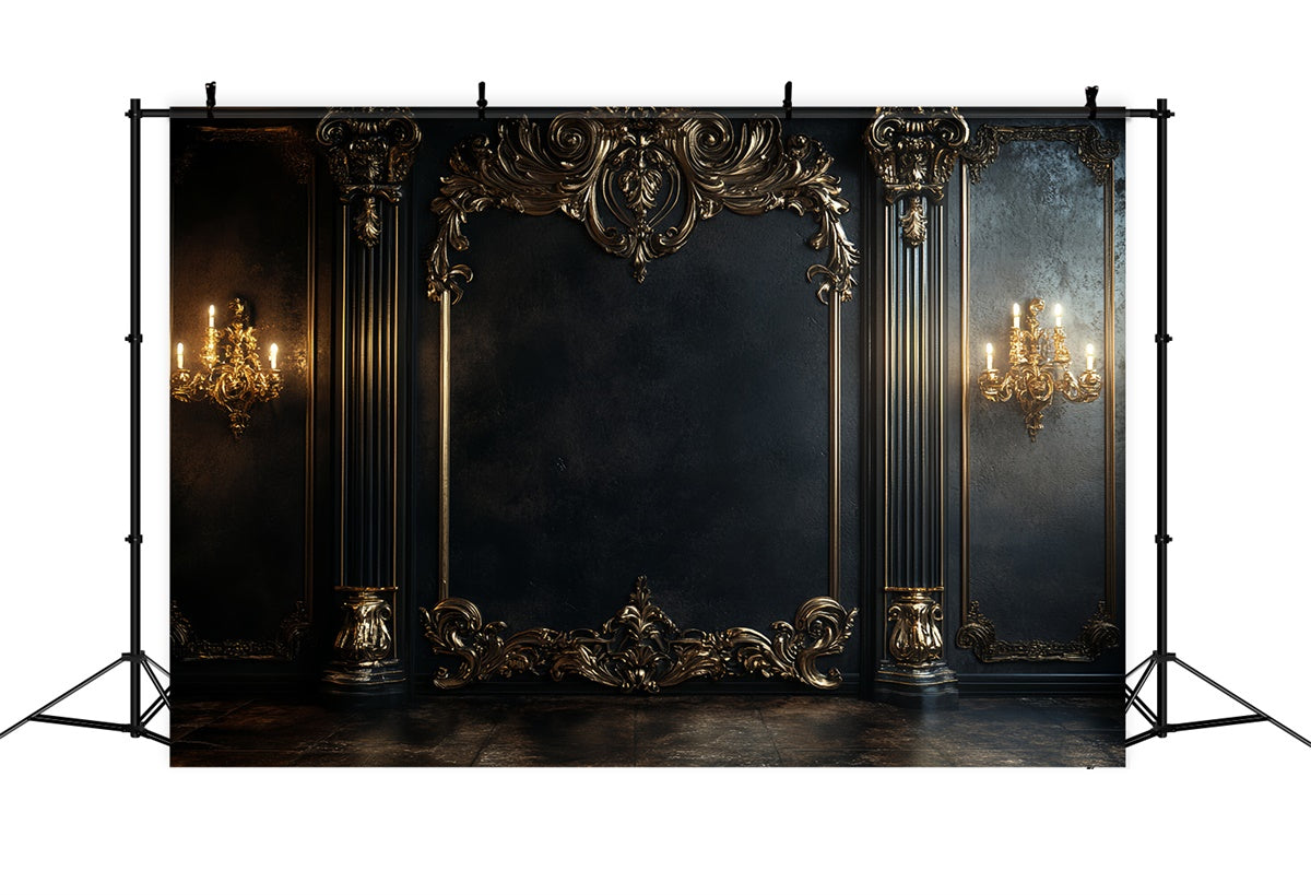 Vintage Wall Backdrop Royal Sconce Elegance Backdrop UK CSH57-115