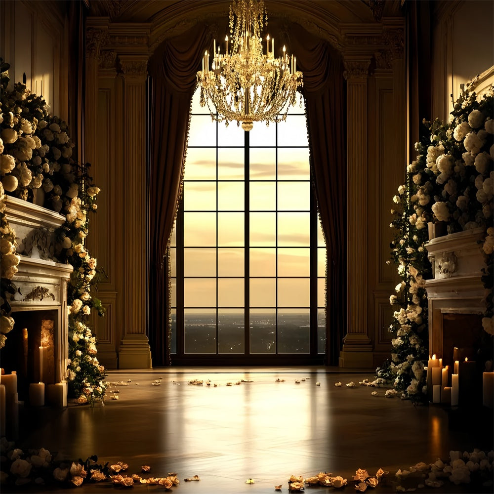 Vintage Photography Backdrops Opulent Rose Dusk Backdrop UK CSH57-135