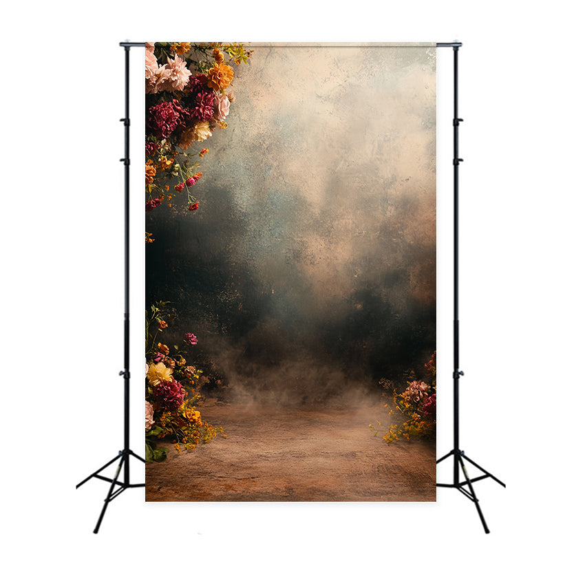 Vintage Wall Backdrop Warm Romance Bloom Backdrop UK CSH57-136