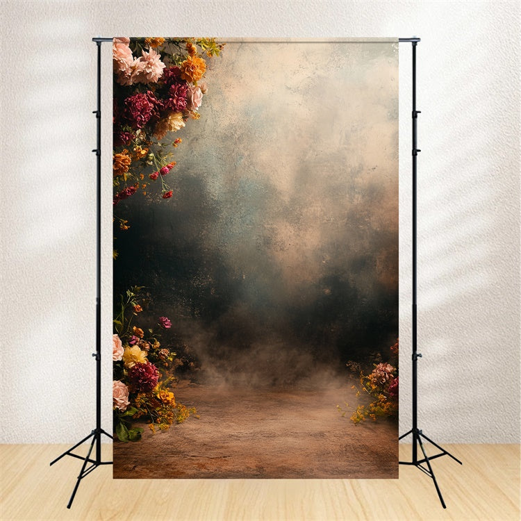 Vintage Wall Backdrop Warm Romance Bloom Backdrop UK CSH57-136
