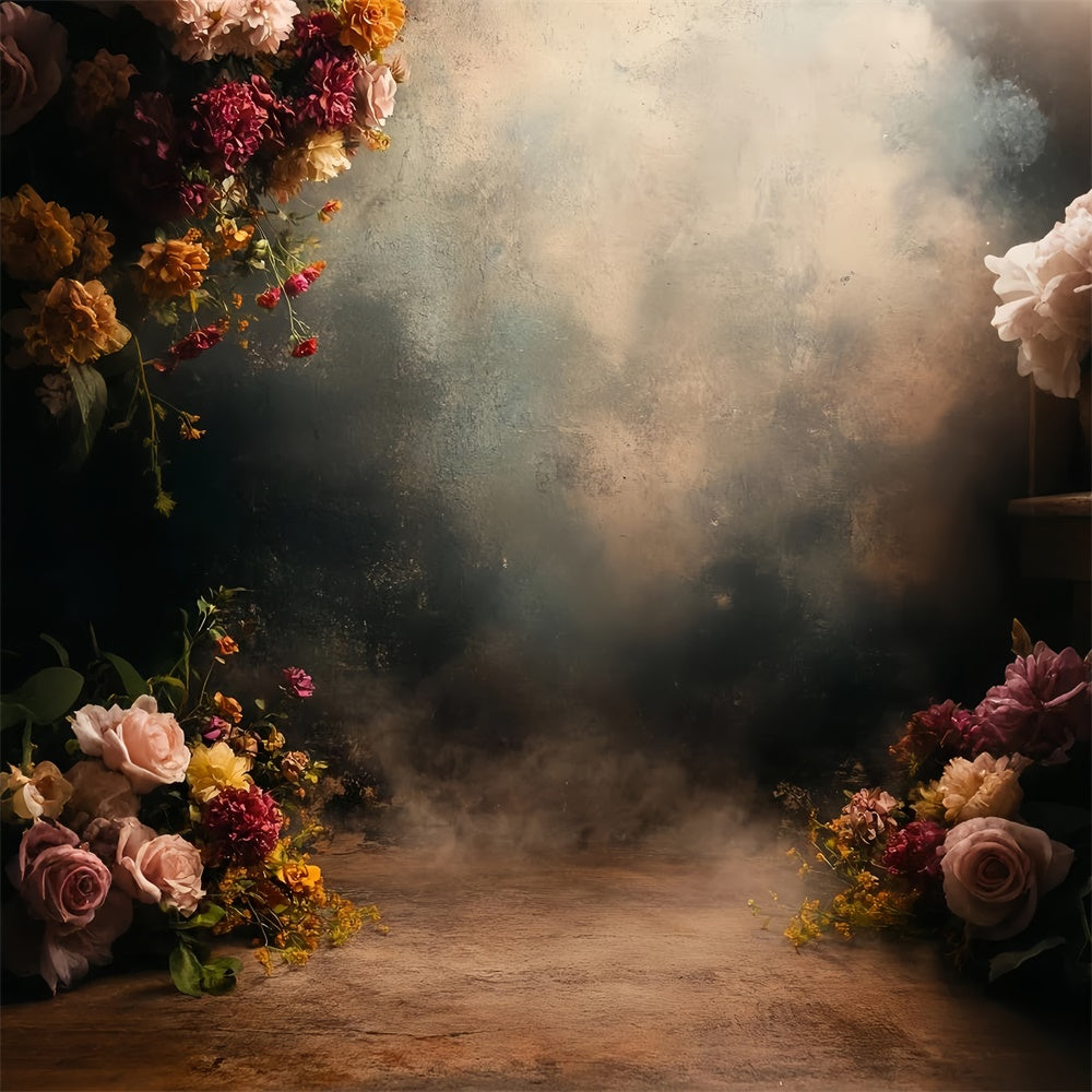 Vintage Wall Backdrop Warm Romance Bloom Backdrop UK CSH57-136