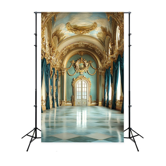 Vintage Photo Backdrops Baroque Sky Palace Backdrop UK CSH57-137
