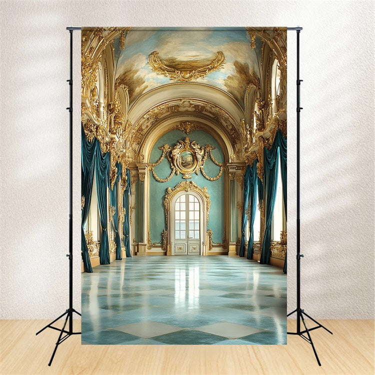 Vintage Photo Backdrops Baroque Sky Palace Backdrop UK CSH57-137