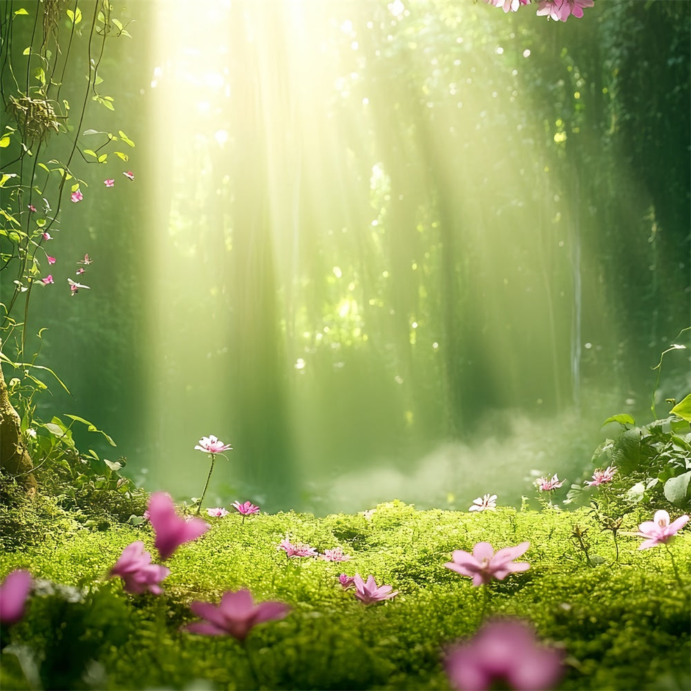 Forest Photo Backdrop Morning Light Woodland Backdrop UK CSH57-155