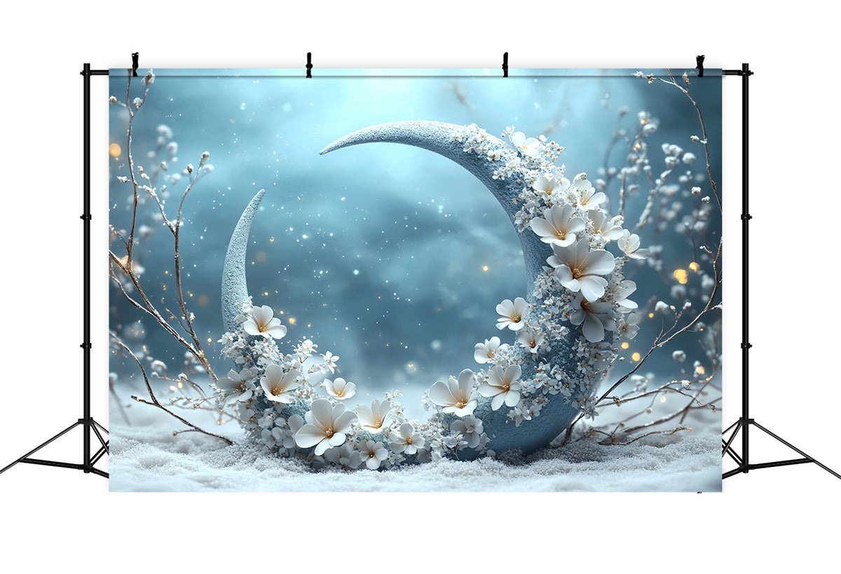 Winter Wonderland Backdrops Crescent Snow Dream Backdrop UK CSH57-212