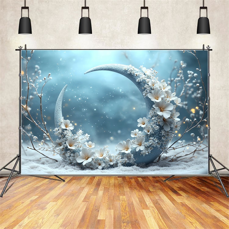 Winter Wonderland Backdrops Crescent Snow Dream Backdrop UK CSH57-212