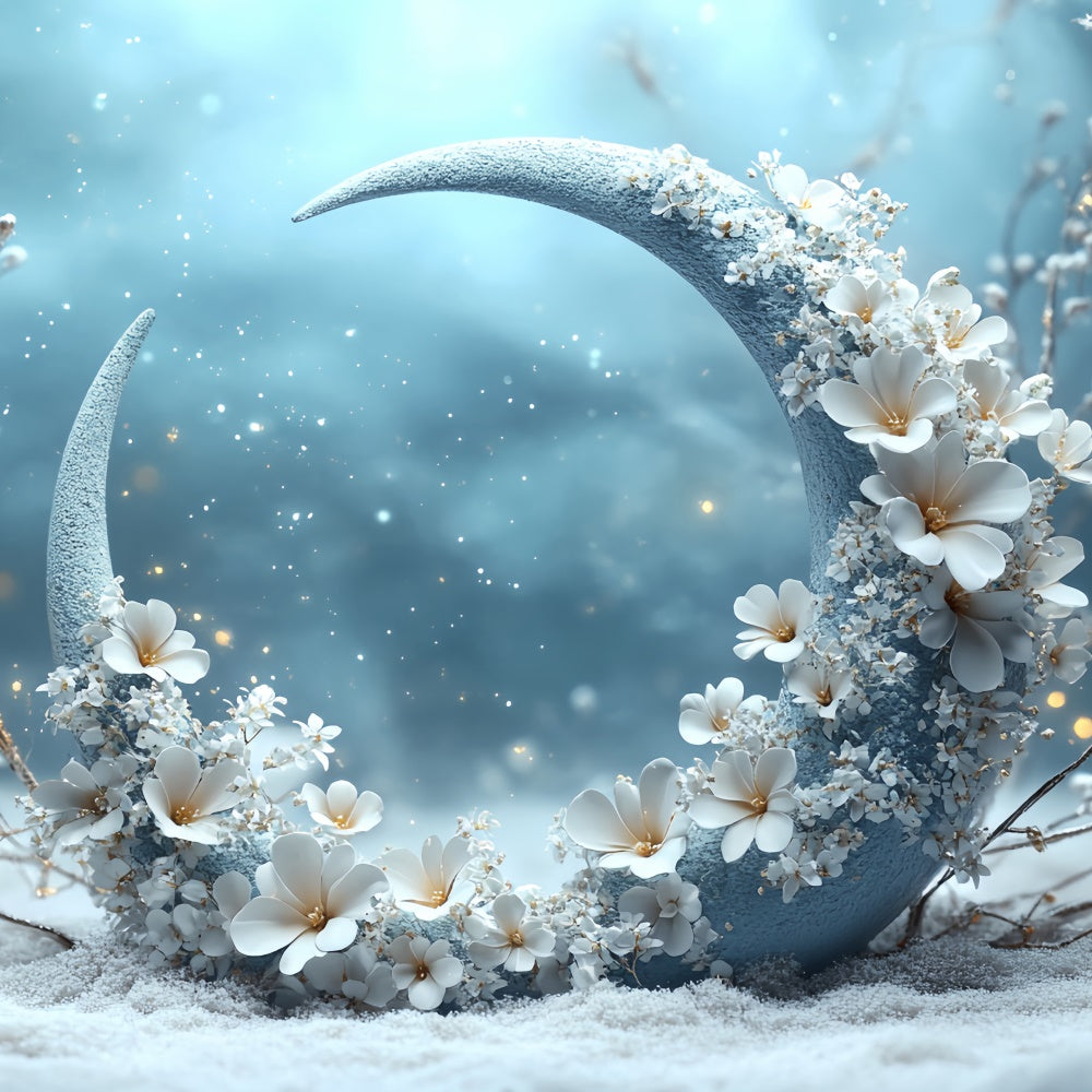 Winter Wonderland Backdrops Crescent Snow Dream Backdrop UK CSH57-212