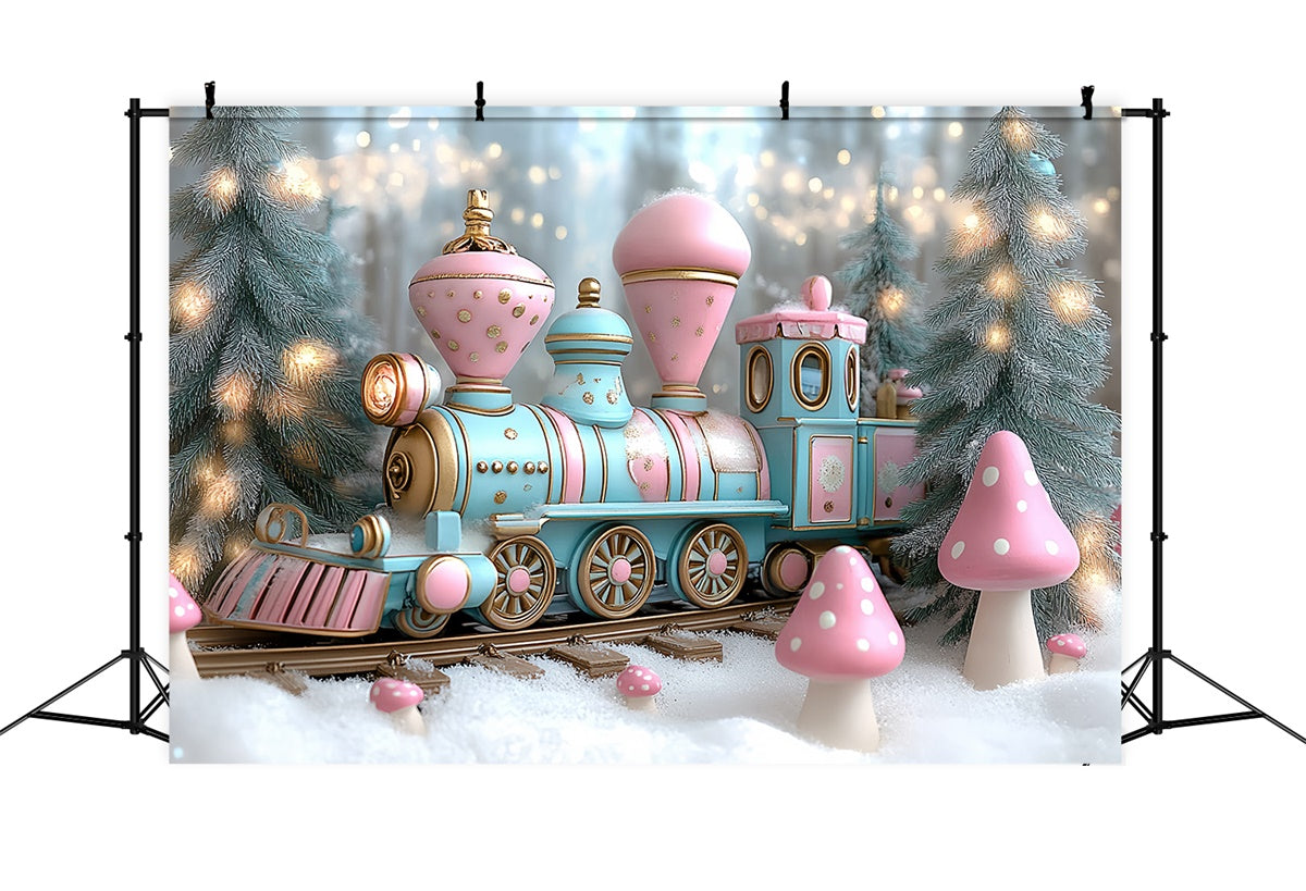 Winter Backdrop Frosty Fairytale Express Backdrop UK CSH57-232