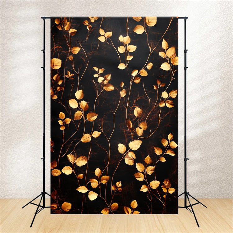 Fine Art Photography Backdrop Luxe Leaf Gilded Backdrop UK CSH57-264